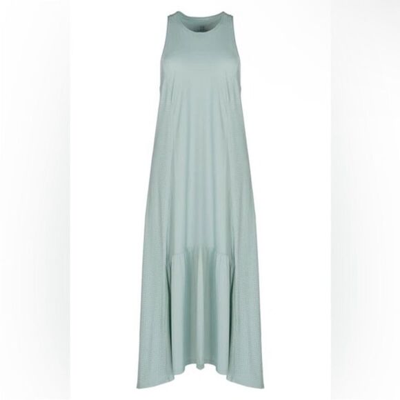 Sweaty Betty NWT Explorer Ace Midi Dress in Smoke Blue Size Large - Picture 5 of 8